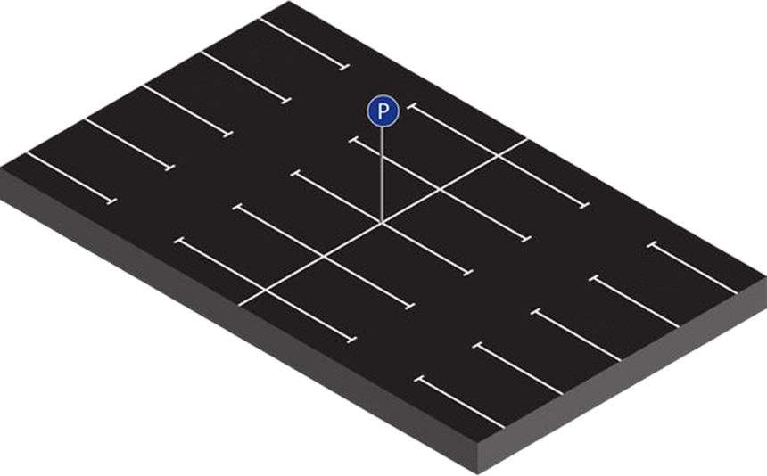 Ilustrație parcare privată Hello Parking
